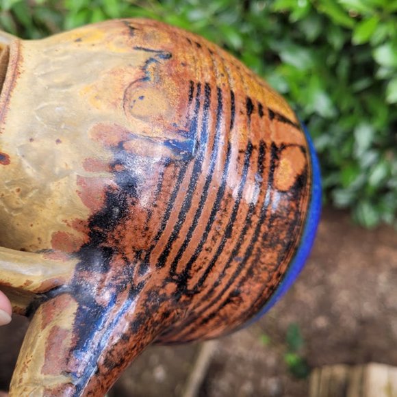 Vintage 1982 Studio Signed Art Pottery Tea Pot - Picture 11 of 13